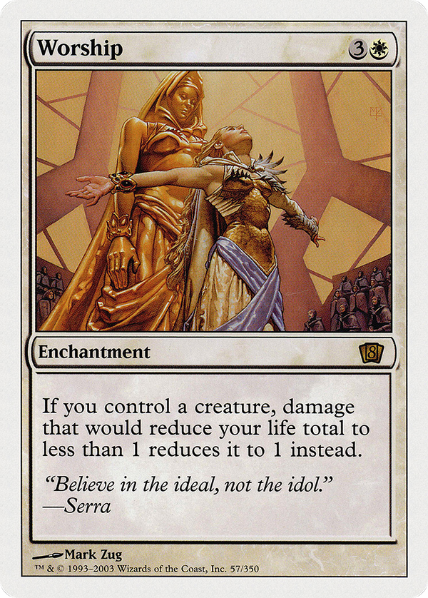 Worship (8ED-057) - 8th Edition Foil
