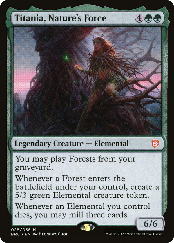 Titania, Nature's Force (BRC-025) - The Brothers' War Commander