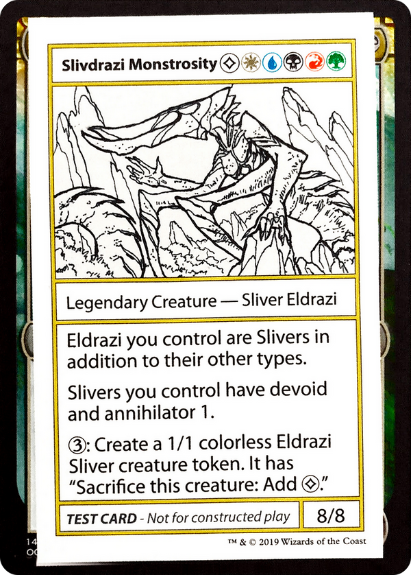 Slivdrazi Monstrosity (No PW Symbol) (CMB1-) - Mystery Booster Playtest Cards 2021