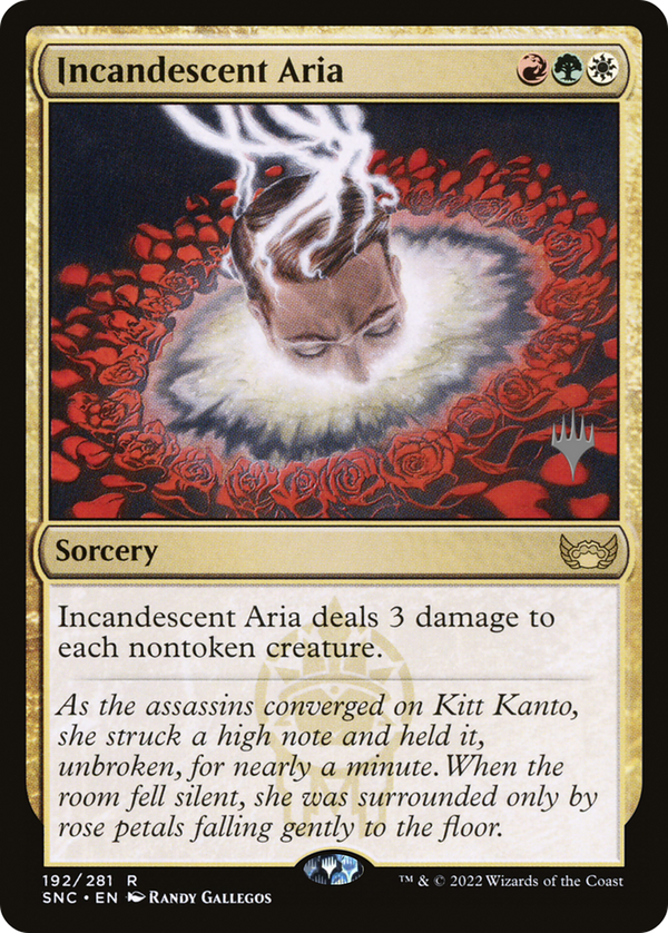 Incandescent Aria (PPSNC-192) - Streets of New Capenna Promos Foil