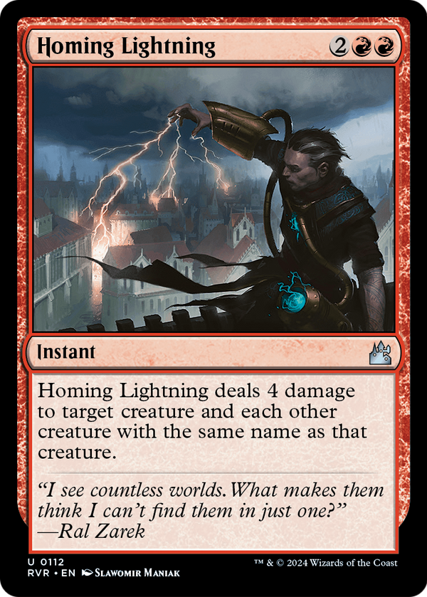 Homing Lightning (RVR-112) - Ravnica Remastered
