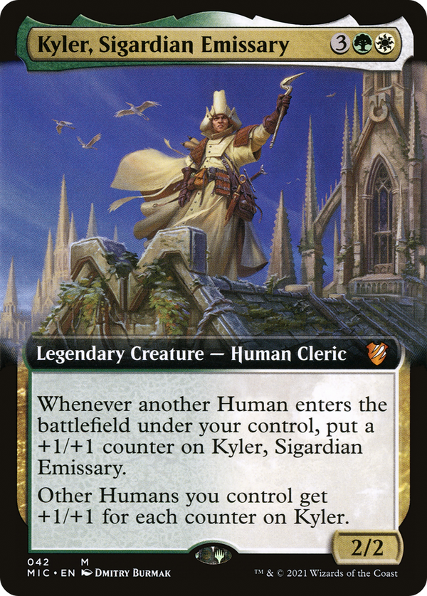 Kyler, Sigardian Emissary (Extended Art) (MIC-042) - Midnight Hunt Commander: (Extended Art)