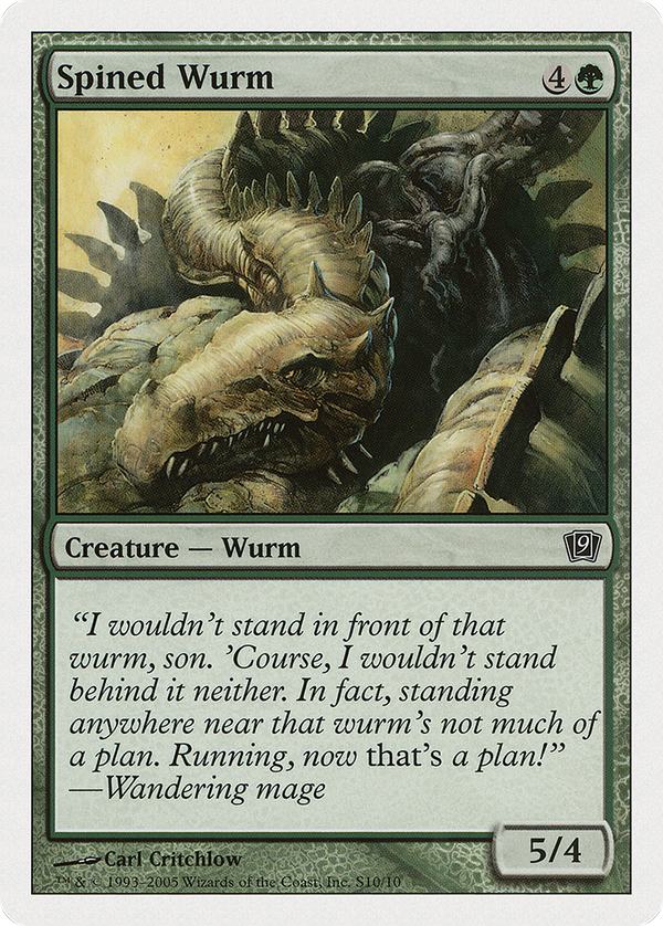 Spined Wurm (9ED-) - 9th Edition
