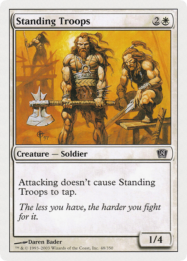 Standing Troops (8ED-048) - 8th Edition