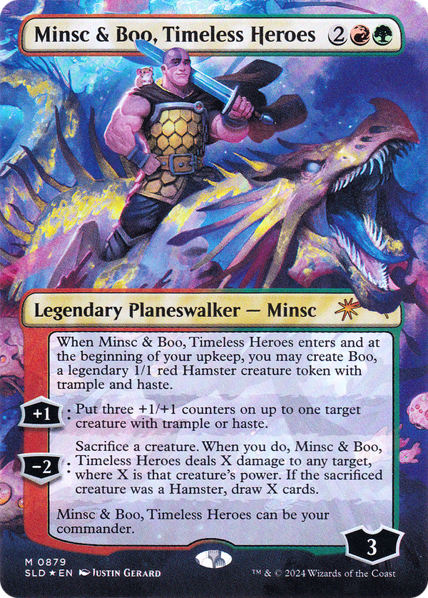 Minsc & Boo, Timeless Heroes (SLD-879) - Secret Lair Drop (Borderless) Foil