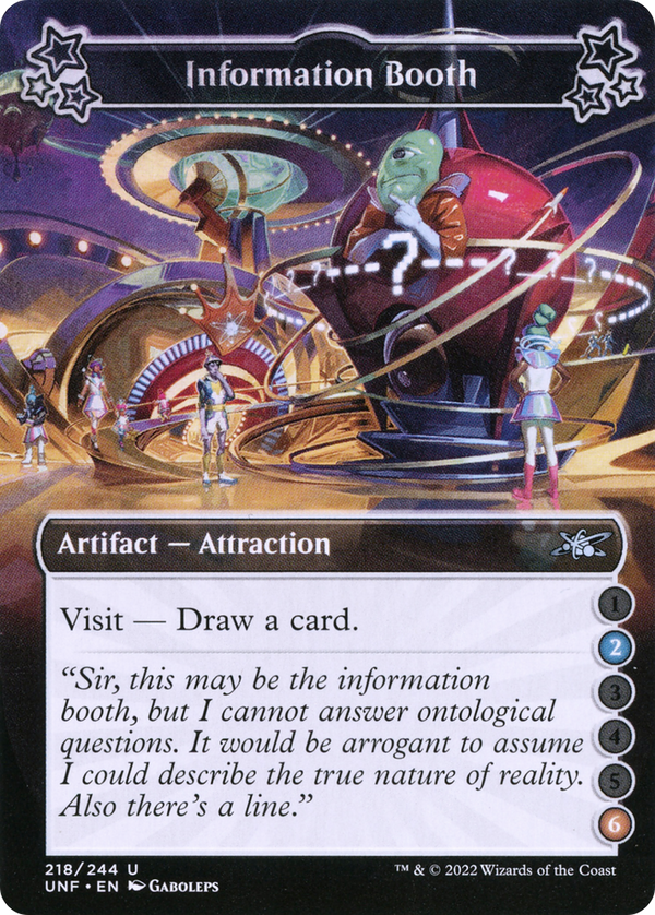 Information Booth (2-6) (UNF-218) - Unfinity Foil