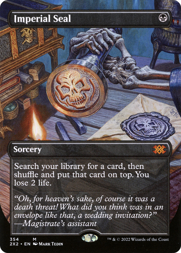 Imperial Seal (Borderless) (2X2-354) - Double Masters 2022 Foil