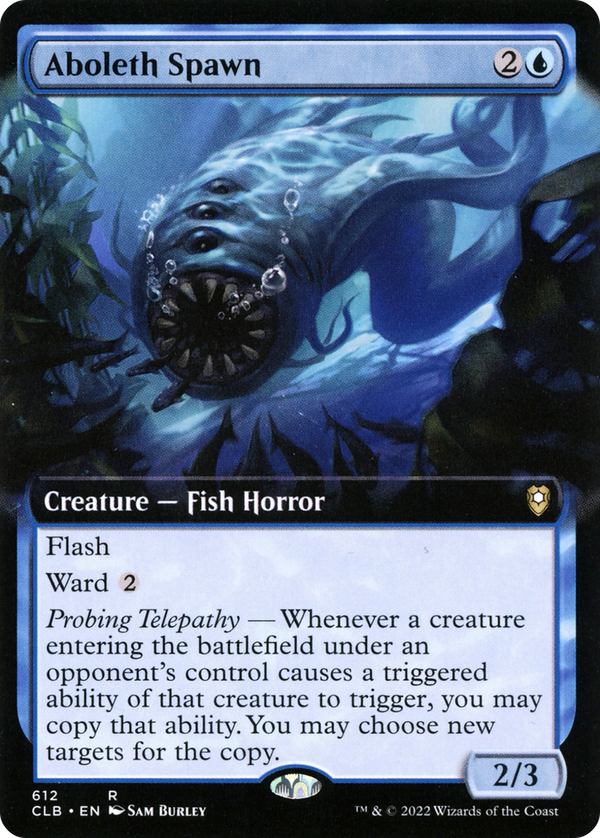 Aboleth Spawn (Extended Art) (CLB-612) - Commander Legends: Battle for Baldur's Gate: (Extended Art)