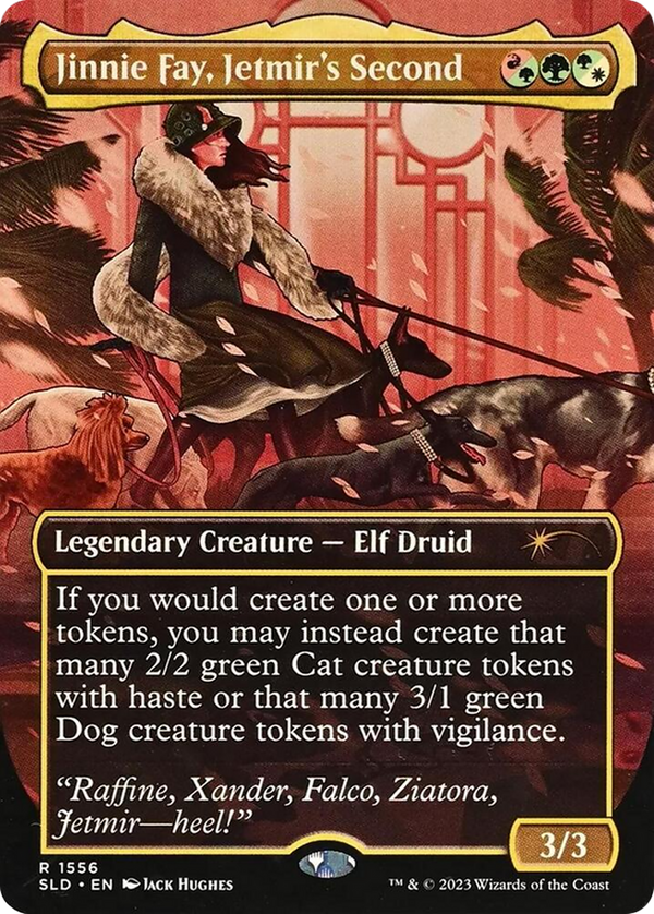 Jinnie Fay, Jetmir's Second (Display Commander) - Thick Stock (SLD-1556) - Secret Lair Drop (Borderless)