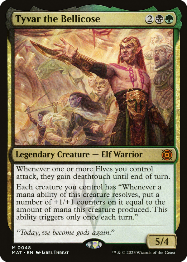 Tyvar the Bellicose (MAT-048) - March of the Machine: The Aftermath Foil