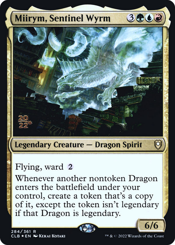 Miirym, Sentinel Wyrm (PRE-284) - Battle for Baldur's Gate Promos Foil