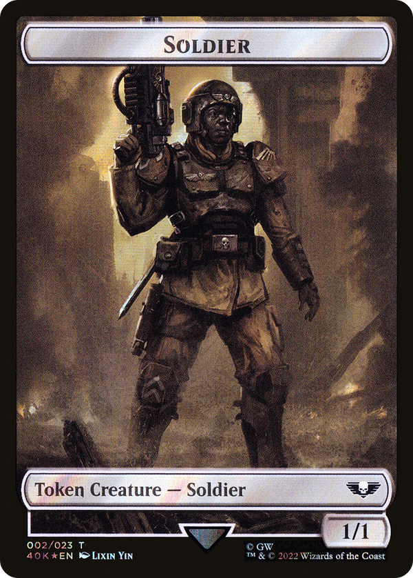 Soldier (T40K-02★) - Warhammer 40,000 Tokens Foil