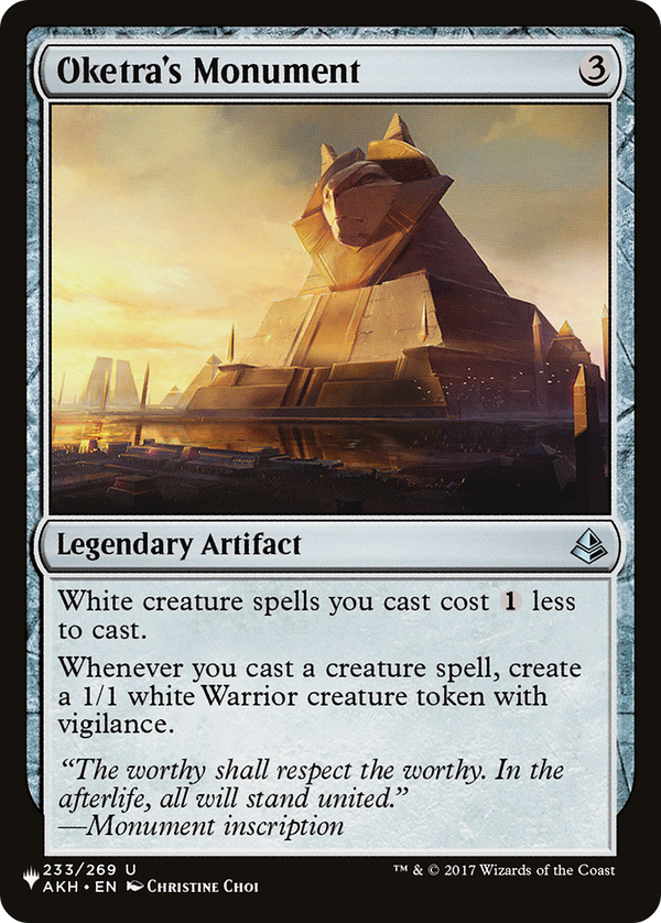 Oketra's Monument (LIST-AKH-233) - The List