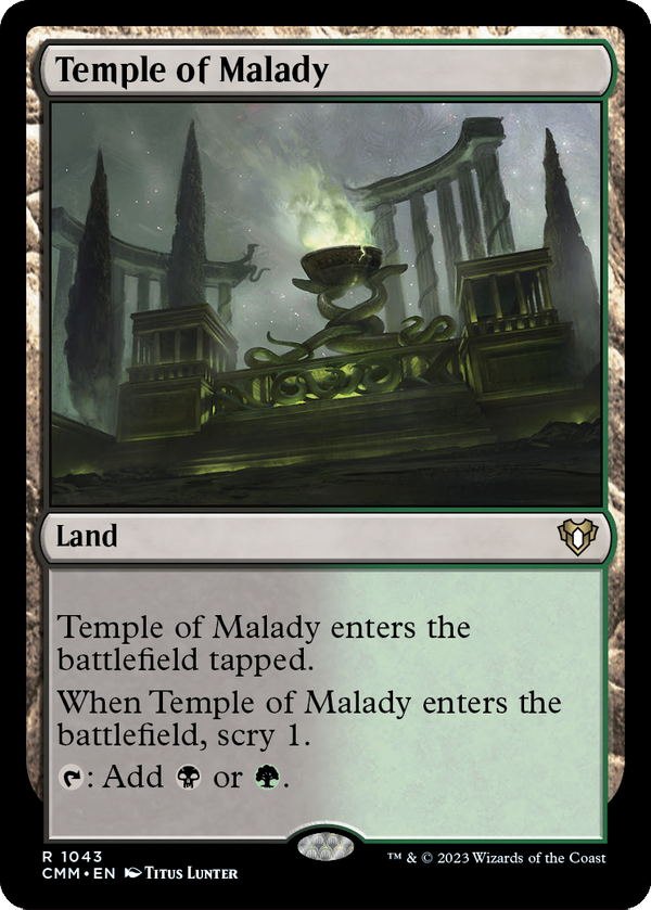 Temple of Malady (CMM-1043) - Commander Masters