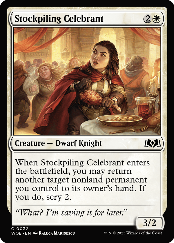 Stockpiling Celebrant (WOE-032) - Wilds of Eldraine
