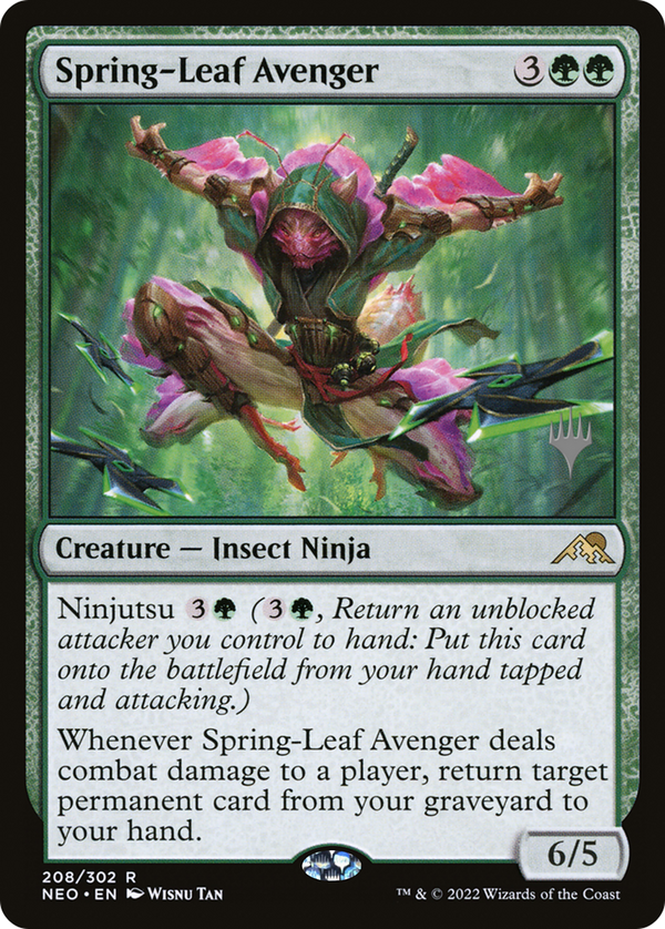 Spring-Leaf Avenger (PPNEO-208) - Kamigawa: Neon Dynasty Promos