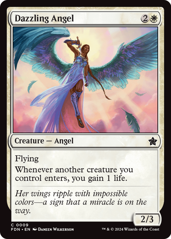 Dazzling Angel (0009) (FDN-009) - Foundations Foil