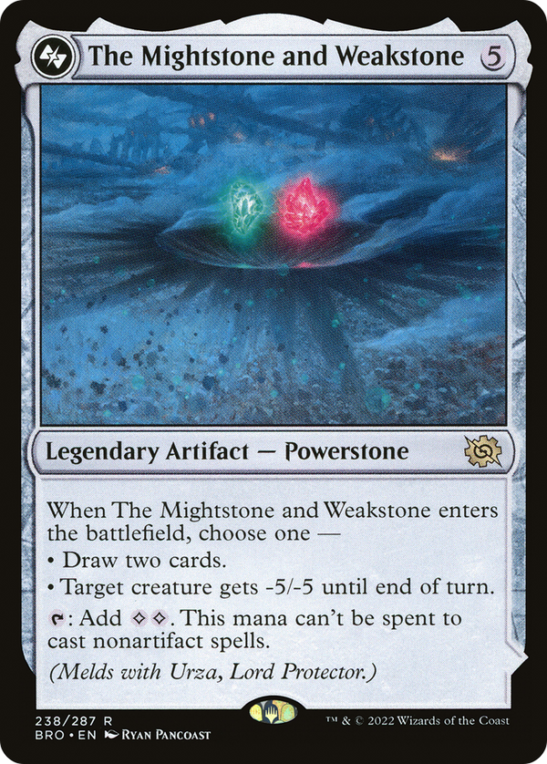 The Mightstone and Weakstone (BRO-238) - The Brothers' War Foil