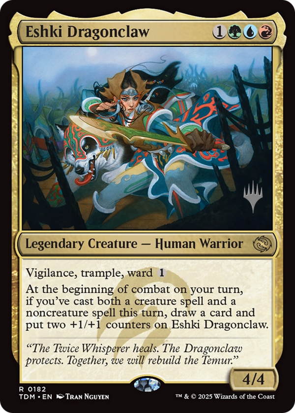 Eshki Dragonclaw (PPTDM-182) - Promo Pack: Tarkir: Dragonstorm