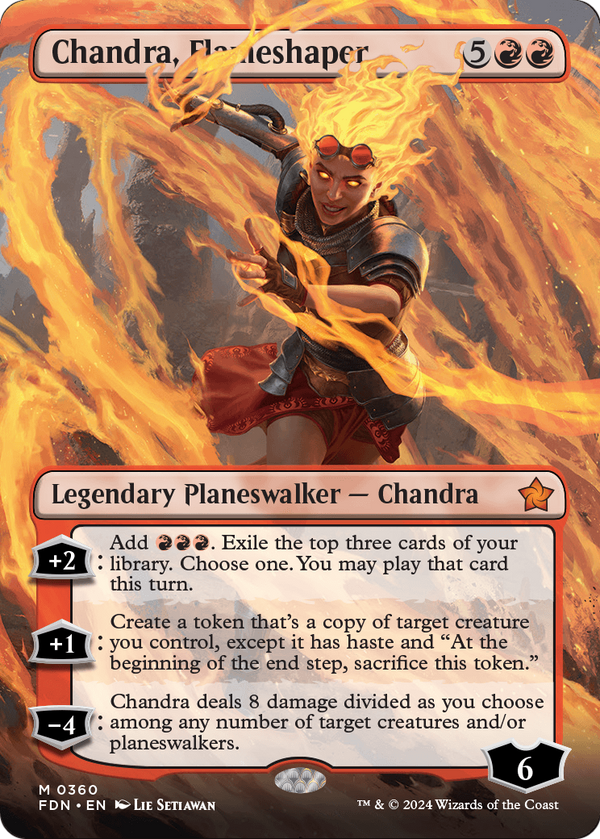 Chandra, Flameshaper (Borderless) (FDN-360) - Foundations Foil