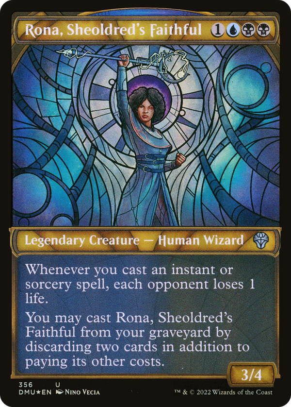 Rona, Sheoldred's Faithful (Textured Foil) (DMU-356) - Dominaria United: (Showcase) Foil