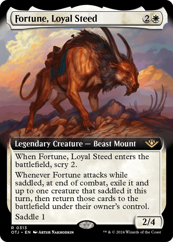 Fortune, Loyal Steed (Extended Art) (OTJ-313) - Outlaws of Thunder Junction: (Extended Art)