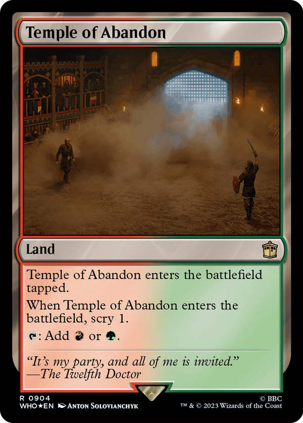 Temple of Abandon (Surge Foil) (WHO-904) - Doctor Who Foil