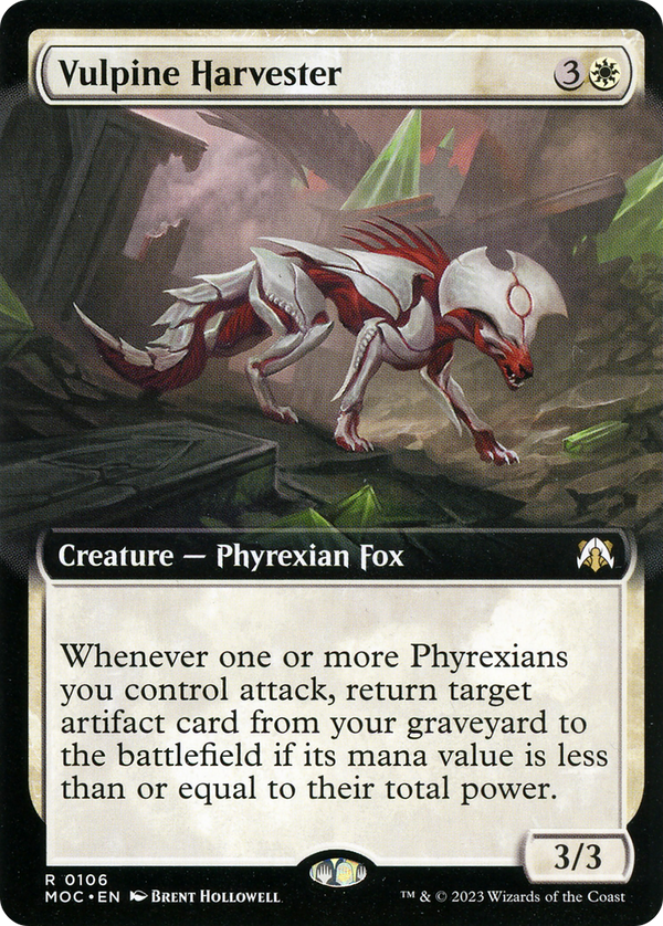 Vulpine Harvester (Extended Art) (MOC-106) - March of the Machine Commander: (Extended Art) Foil