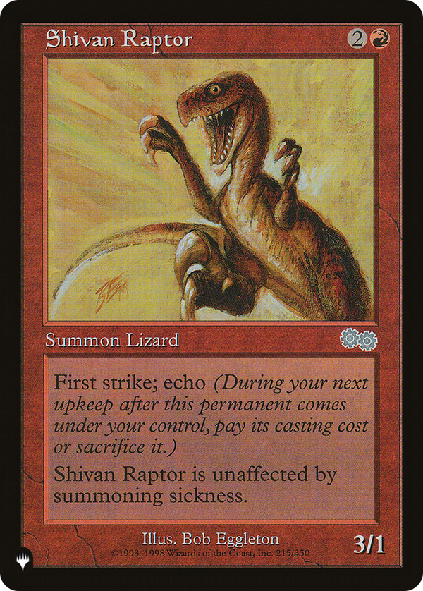 Shivan Raptor (LIST-USG-215) - The List