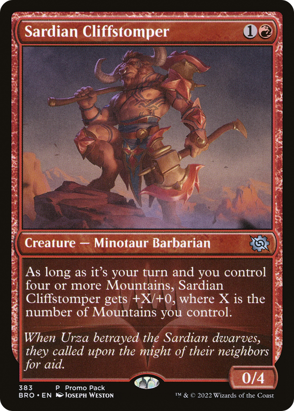 Sardian Cliffstomper (PPBRO-383) - The Brothers' War