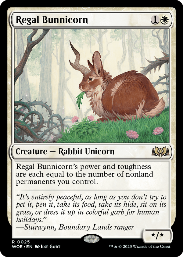 Regal Bunnicorn (WOE-025) - Wilds of Eldraine