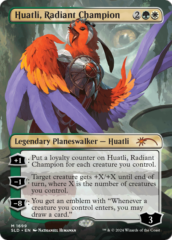 Huatli, Radiant Champion (SLD-1699) - Secret Lair Drop (Borderless)