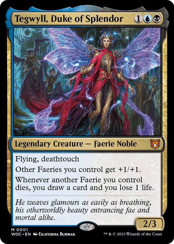 Tegwyll, Duke of Splendor (WOC-001) - Wilds of Eldraine Commander Foil