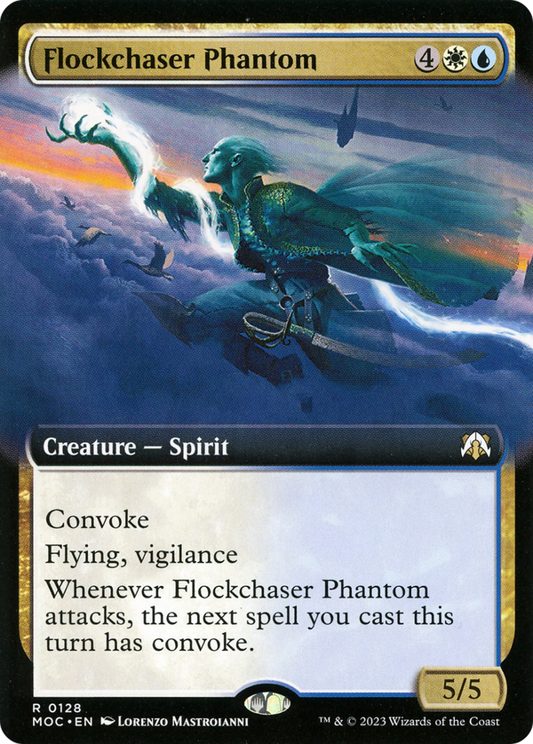Flockchaser Phantom (Extended Art) (MOC-128) - March of the Machine Commander: (Extended Art)