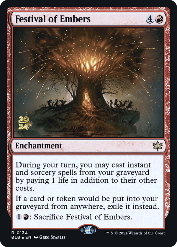 Festival of Embers (PRE-134) - Bloomburrow Promos Foil
