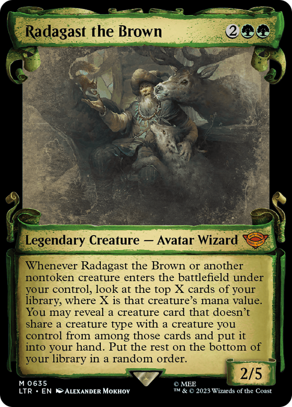 Radagast the Brown (Showcase Scrolls) (LTR-635) - The Lord of the Rings: Tales of Middle-earth: (Showcase)