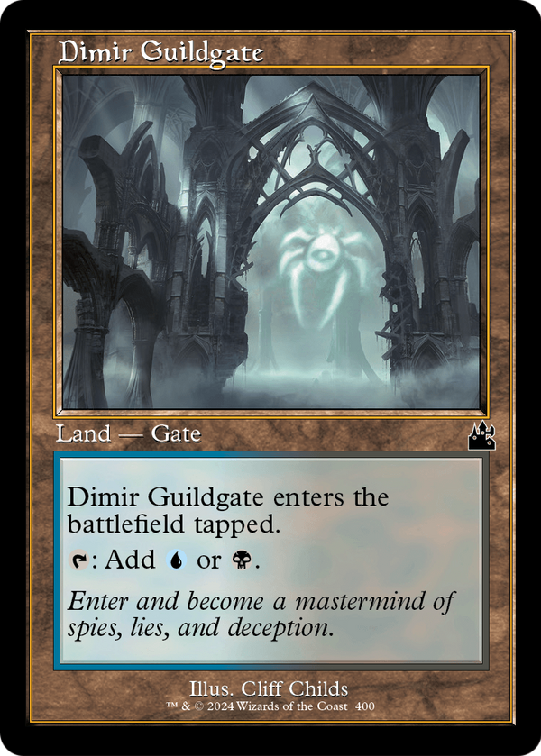 Dimir Guildgate (Retro Frame) (RVR-400) - Ravnica Remastered Foil