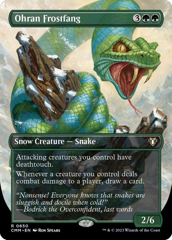 Ohran Frostfang (Borderless) (CMM-650) - Commander Masters