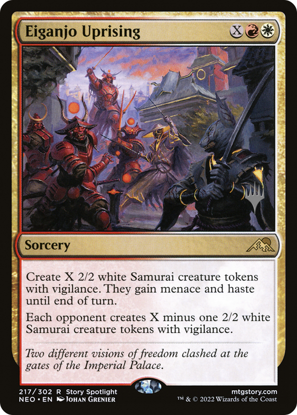 Eiganjo Uprising (PPNEO-217) - Kamigawa: Neon Dynasty Promos Foil