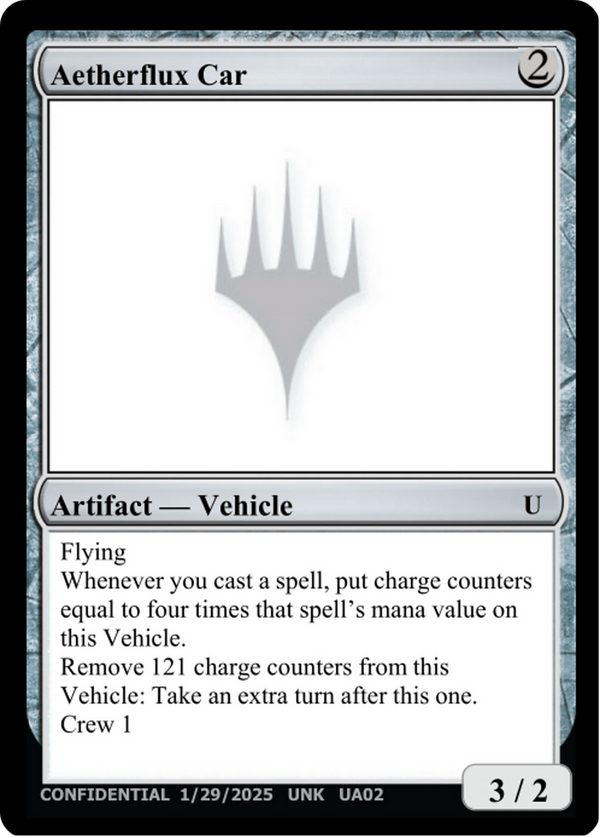 Aetherflux Car (UNK-UA02C) - Un-Known Event Playtest Cards