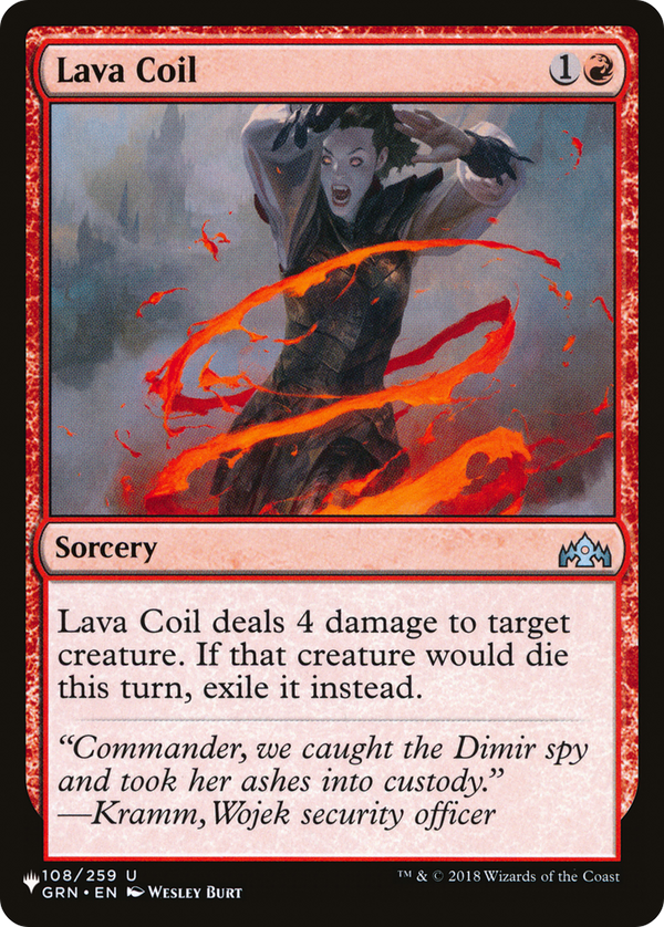 Lava Coil (LIST-GRN-108) - The List Reprints