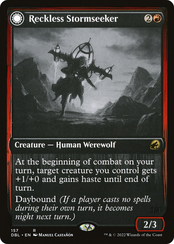 Reckless Stormseeker (DBL-157) - Innistrad: Double Feature: (Double Faced Transform)