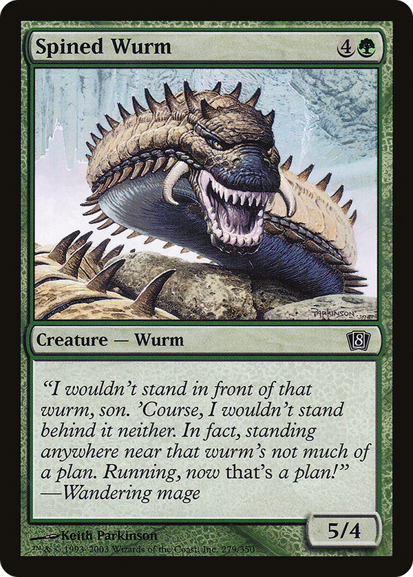 Spined Wurm (8ED-279) - 8th Edition