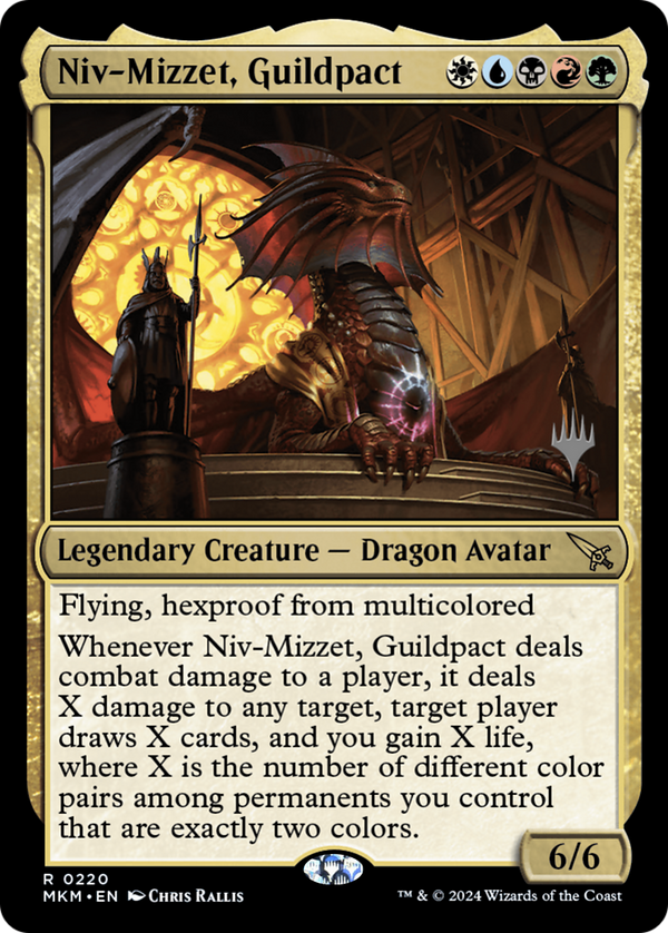 Niv-Mizzet, Guildpact (PPMKM-220) - Murders at Karlov Manor Promos Foil