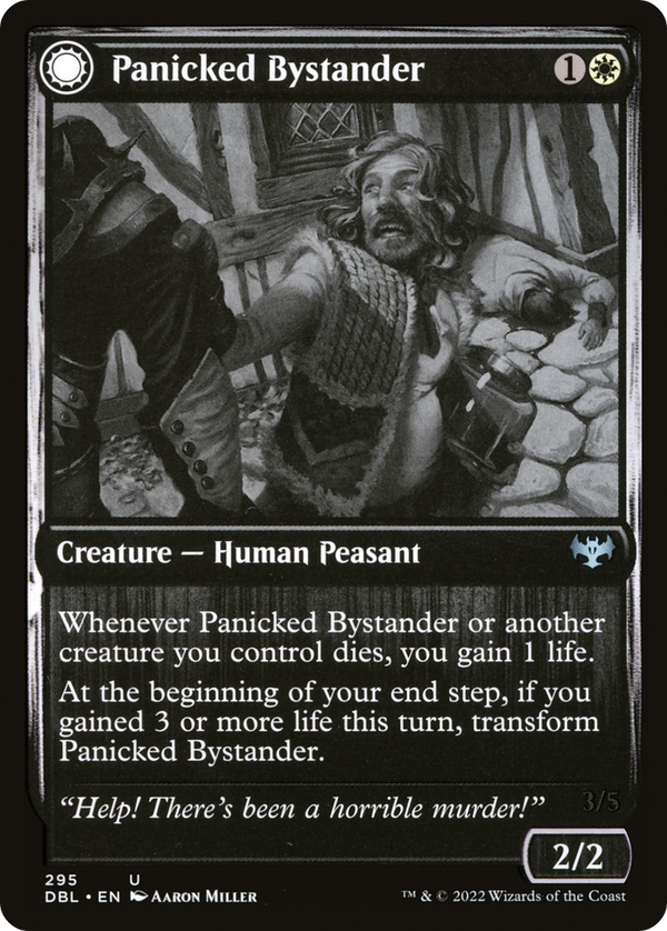 Panicked Bystander (DBL-295) - Innistrad: Double Feature: (Double Faced Transform)