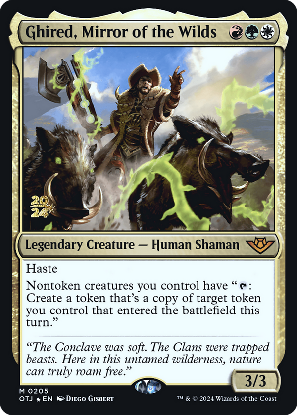 Ghired, Mirror of the Wilds (PRE-205) - Outlaws of Thunder Junction Promos Foil