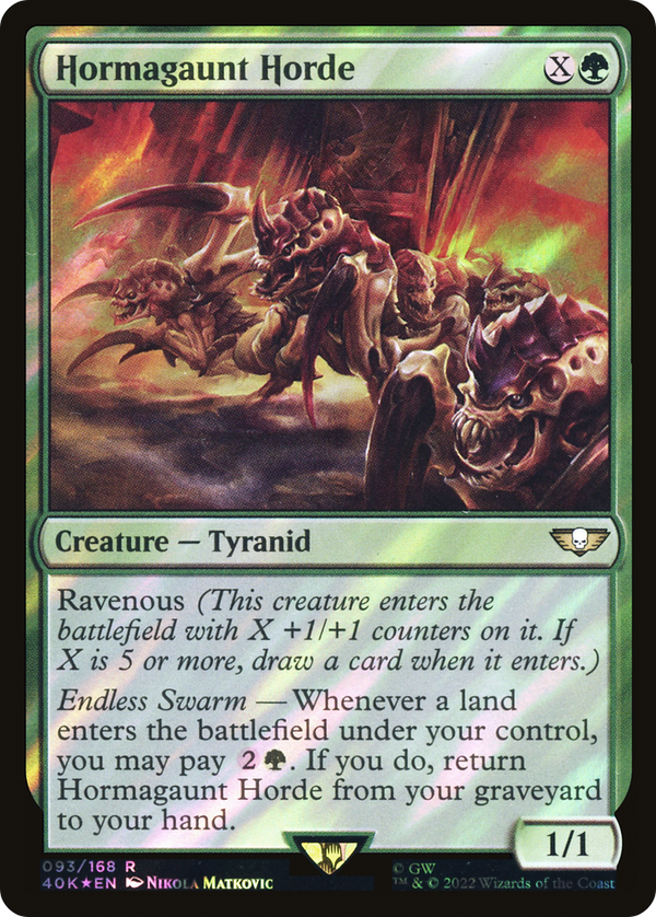Hormagaunt Horde (Surge Foil) (40K-093) - Warhammer 40,000 Commander Foil