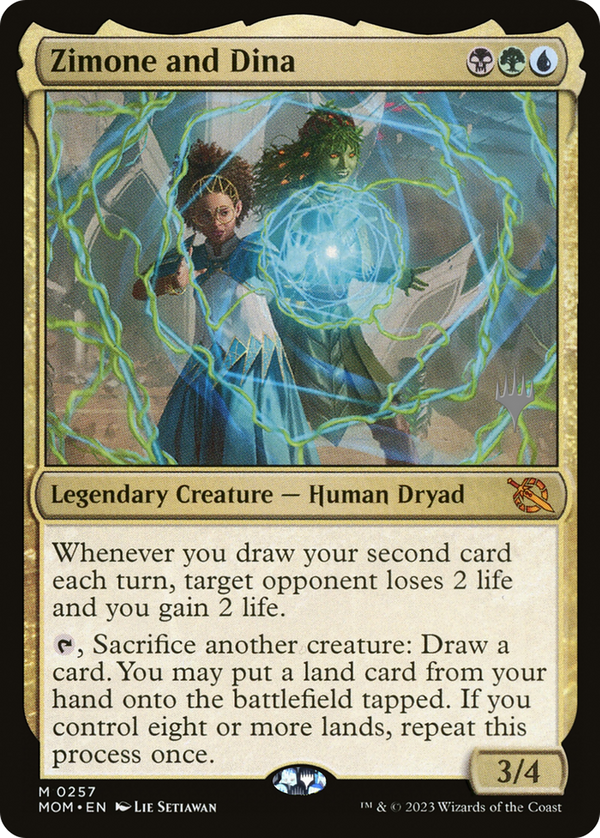 Zimone and Dina (PPMOM-257) - March of the Machine Promos Foil