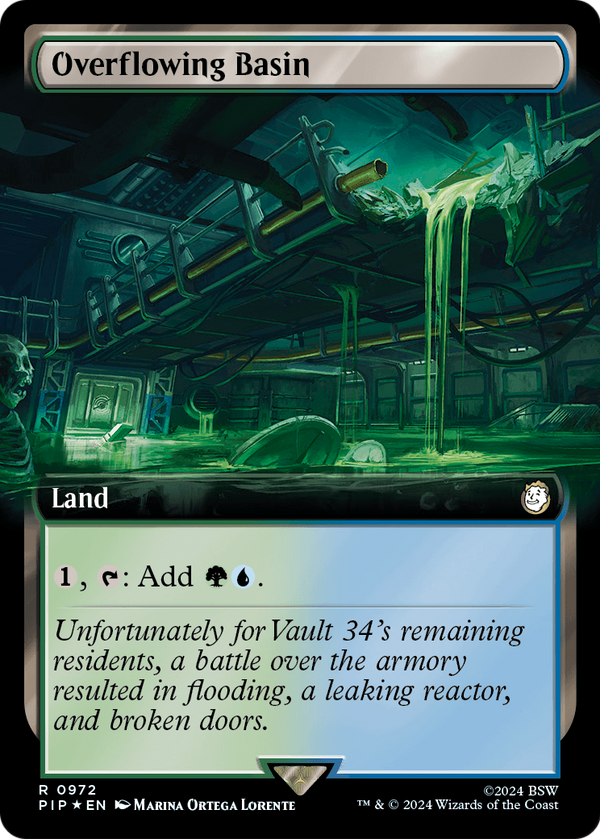 Overflowing Basin (Extended Art) (Surge Foil) (PIP-972) - Fallout: (Extended Art) Foil
