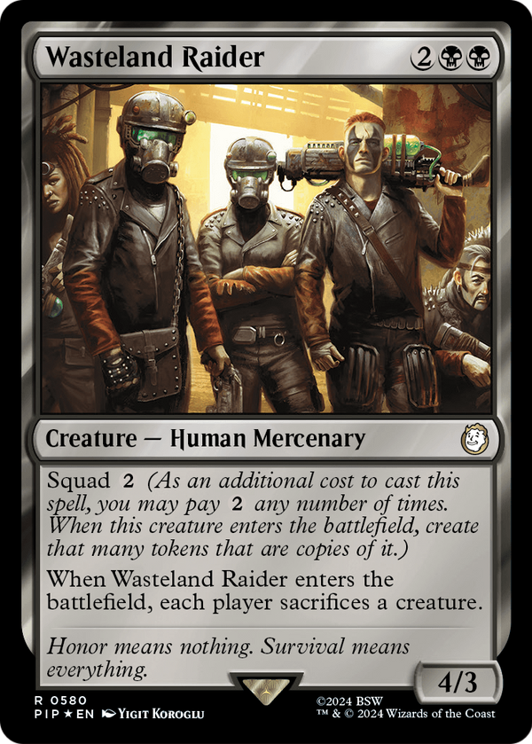 Wasteland Raider (Surge Foil) (PIP-580) - Fallout Foil